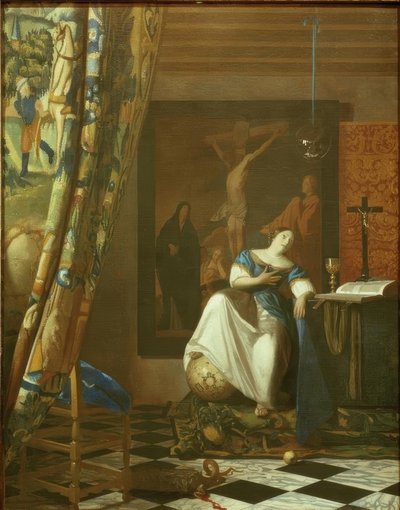 Allegorie des Glaubens von Jan Vermeer van Delft